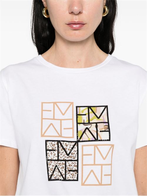 T-shirt donna Emme Marella panna logata EMME Marella | MAREA002